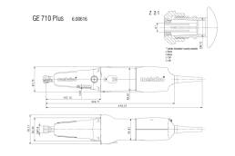 AMOLADORA RECTA GE 710 PLUS (600616000)