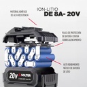 EQUIPO INVERTER MMA A BATERIA  SB-120 PACK 4 BATERIAS (10798)