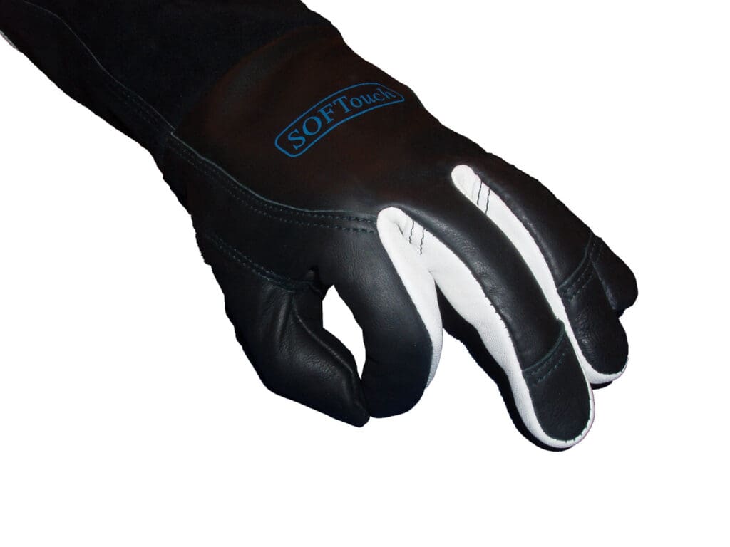 GUANTE TIG WELDAS SOFTOUCH CUERO VACA NEGRO TALLA L (9) 10-1050L
