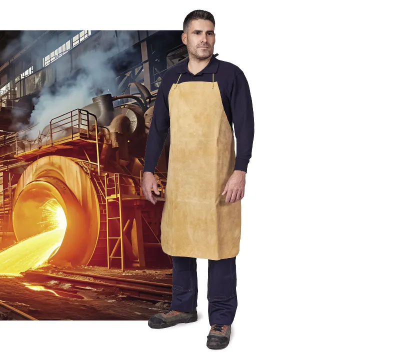 DELANTAL SERRAJE BEIGE 60X95 CRUP