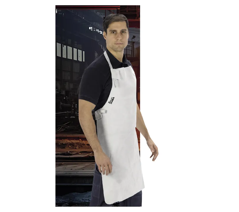 DELANTAL SERRAJE NATURAL. CIERRE HEBILLAS 452A