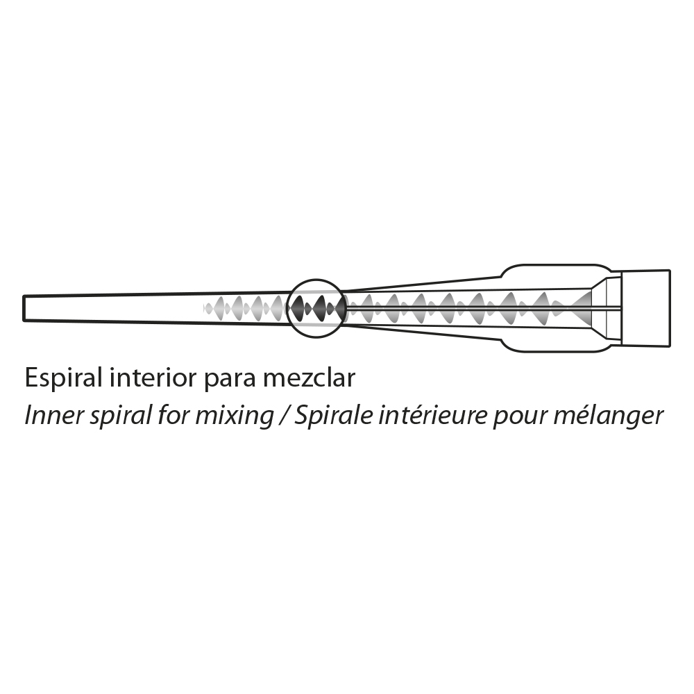 BOQUILLA MEZCLA RESINA
