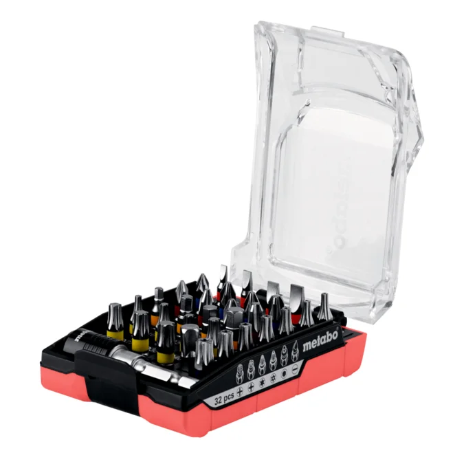 JGO. PUNTAS BATERÍA 32 PIEZAS METABO (626696)