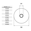 ARANDELA ACERO EPDM 6,7X19