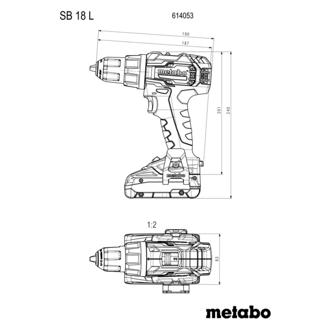 TALADRO METABO ATORNILLADOR SB 18 L SET (614053710)