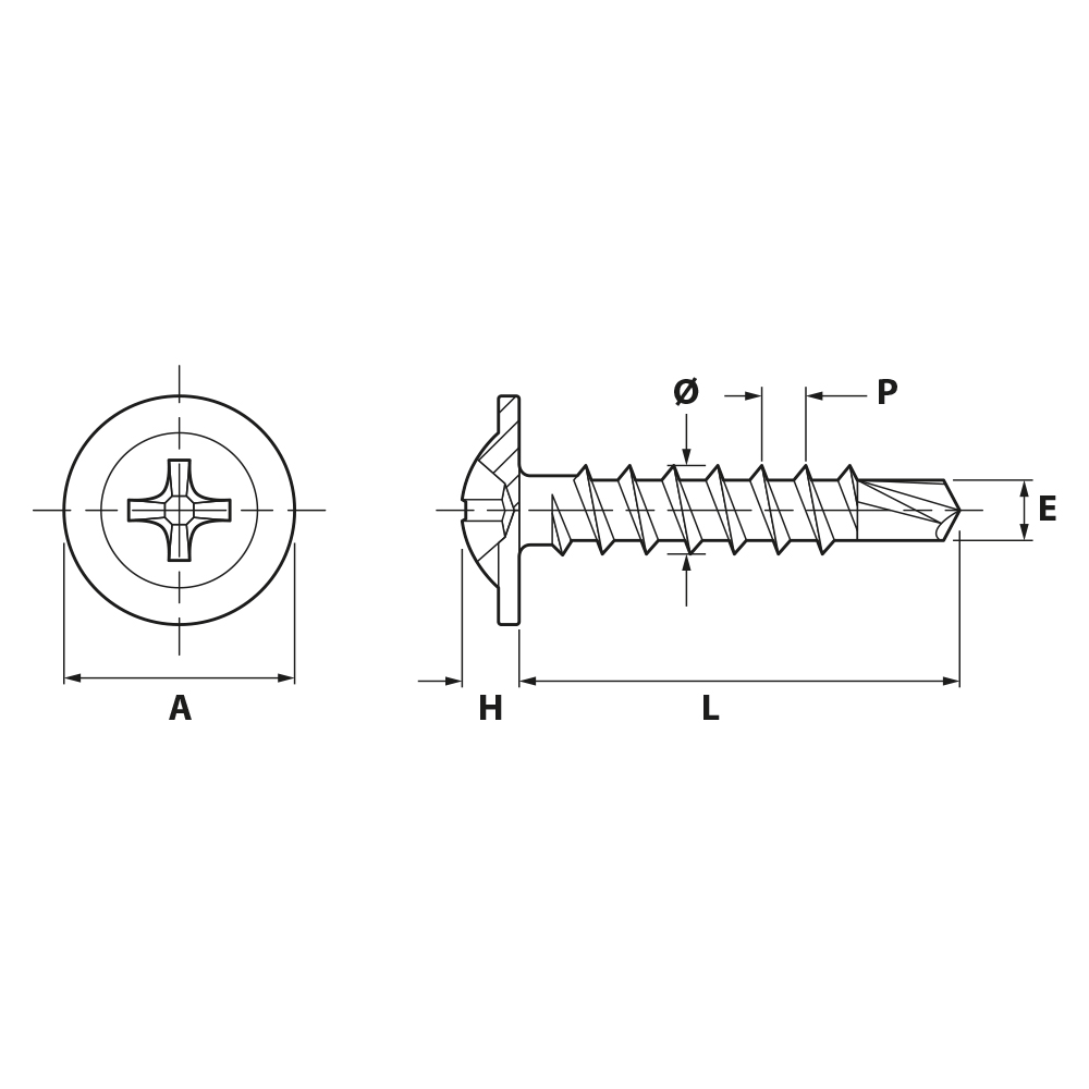 TORNILLO AUTOTALADRANTE LUSAN FSTZ 4.2X19 PH-2 ZN
