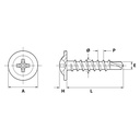 TORNILLO AUTOTALADRANTE LUSAN FSTZ 4.2X19 PH-2 ZN