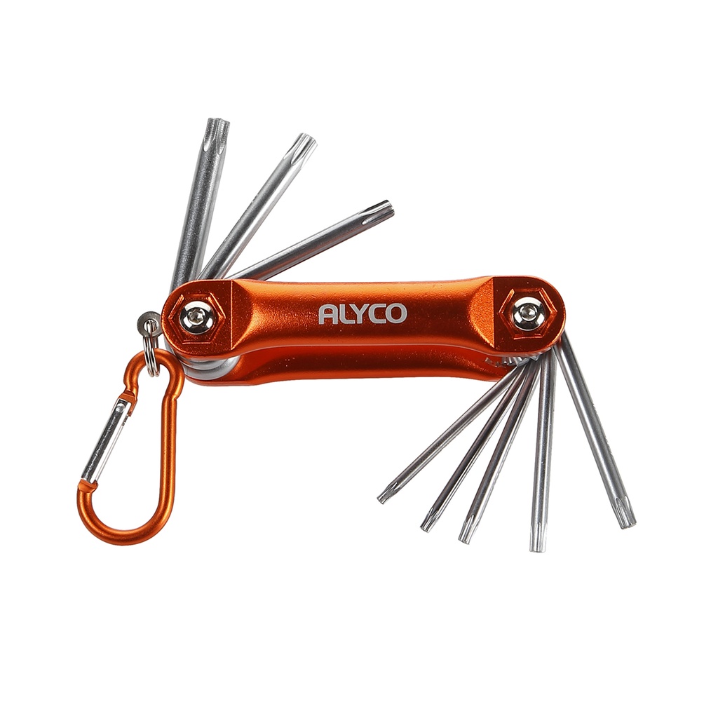 JUEGO 8 LLAVES TORX BOLA NAVAJA ALYCO