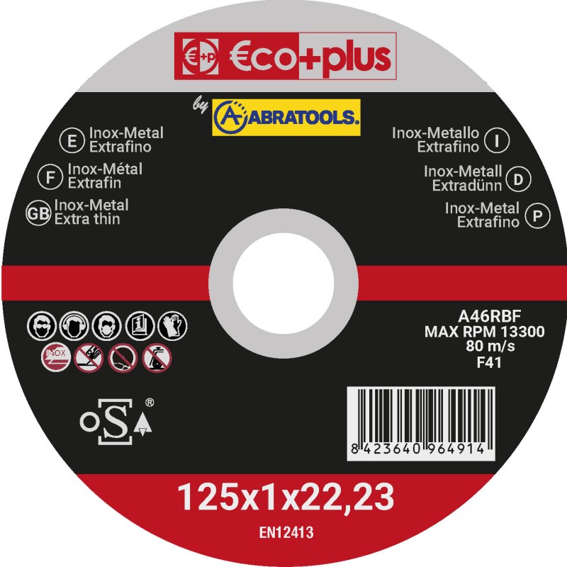 DISCO CORTE 125X1 A46RBF ECOPLUS (011251000)