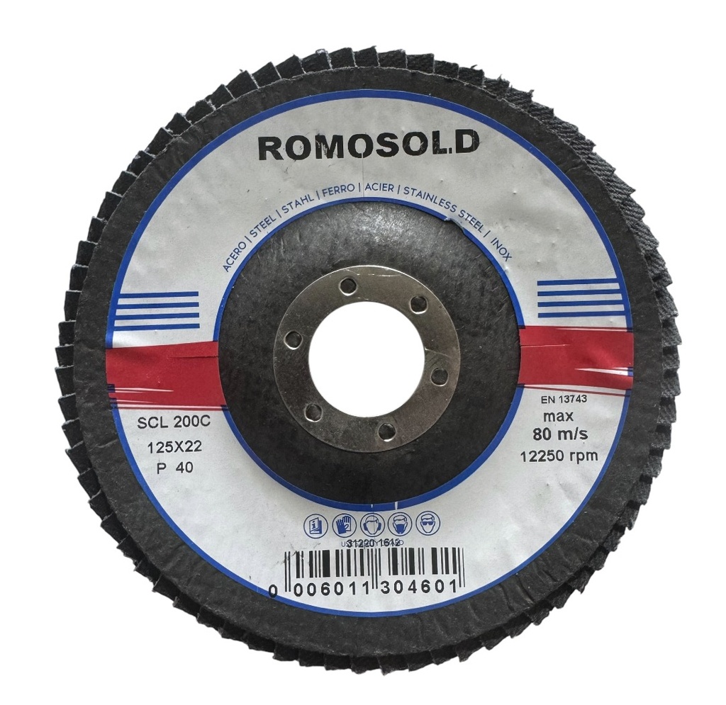 DISCO LÁMINAS ROMOSOLD 125X22 G40