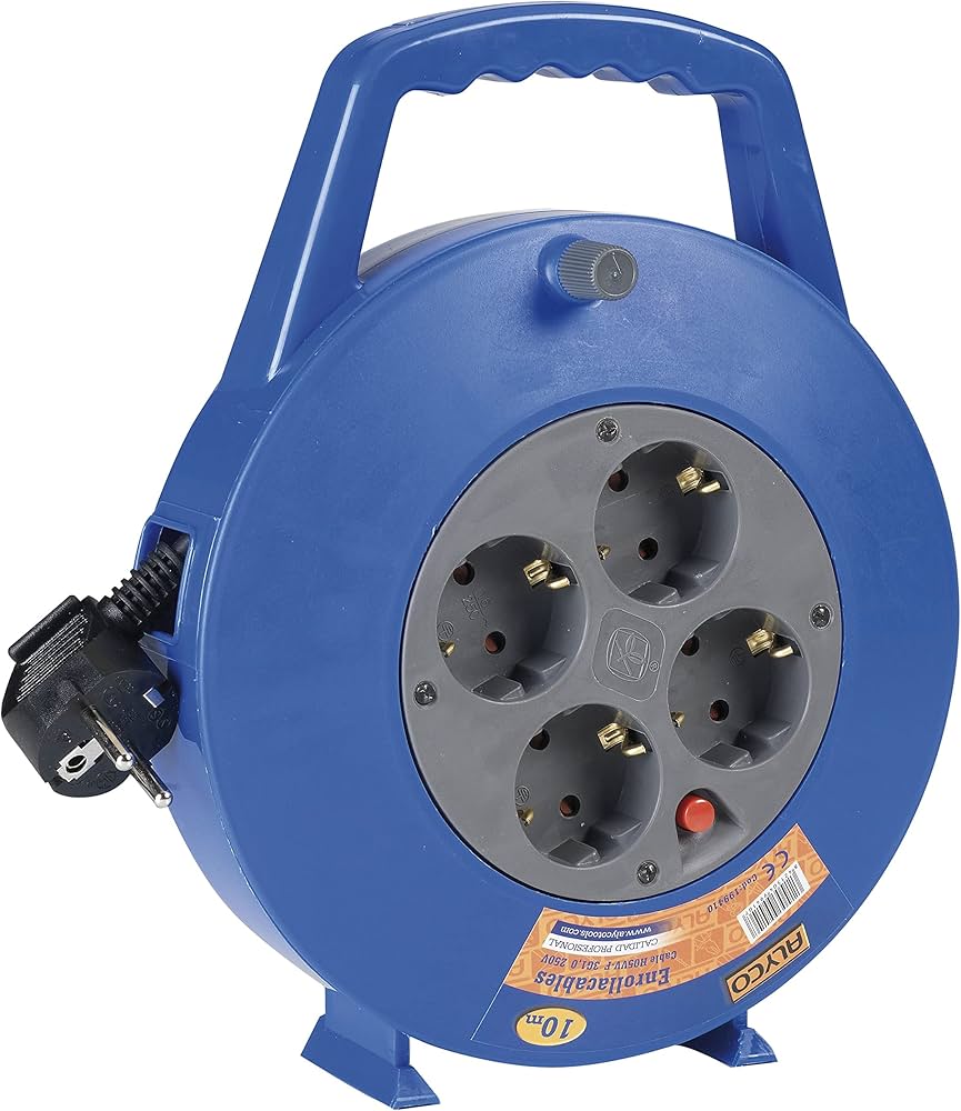 ALARGO ENROLLACABLES EXTENSIBLE 15M 3G1,0 250V ALYCO (199415)