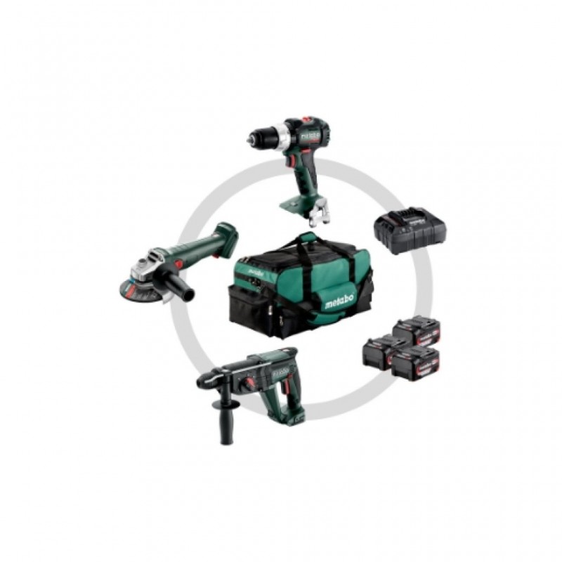 COMBO SET CONSTRUCCIÓN METABO 3.1 DE BATERÍA DE 18 VOLTIOS