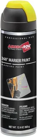 MARCADOR DE OBRA 360º 500ML AMARILLO FLUORESCENTE