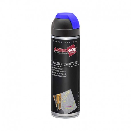 MARCADOR DE OBRA 360º 500ML AZUL FLUORESCENTE