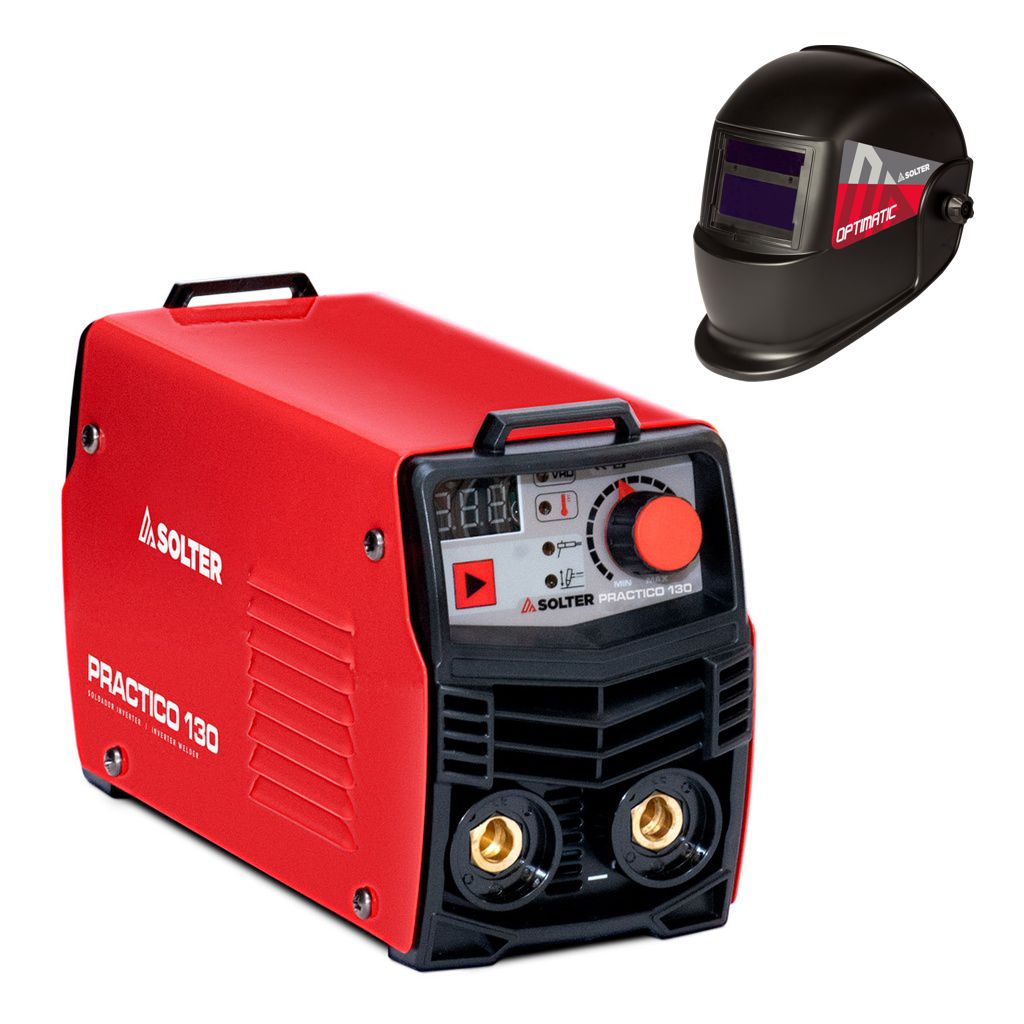 KIT SOLDADOR SOLTER PRACTICO 130 + OPTIMATIC 45