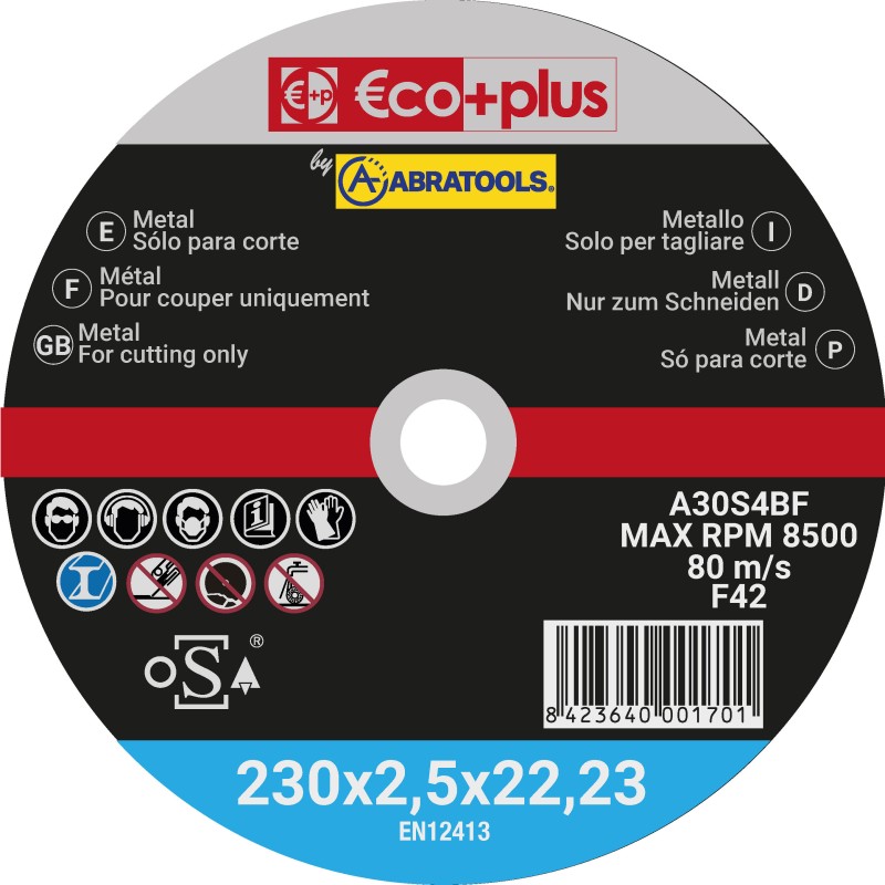 DISCO CORTE 230X2.5 A30S ECOPLUS (012300000)