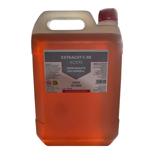 [1010020165] GARRAFA ACEITE DE CORTE EXTRACUT C-80 5L.