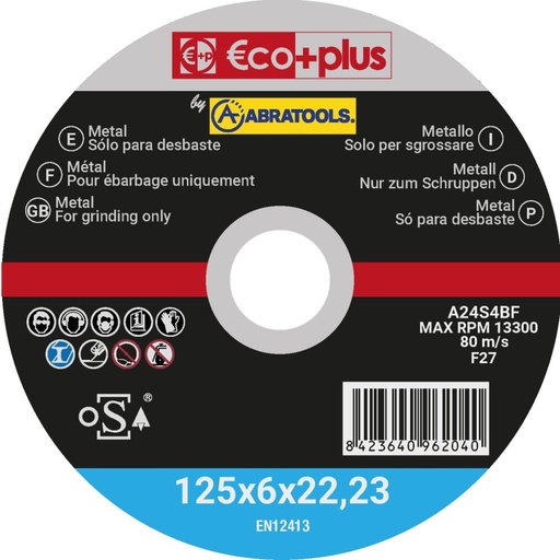 [031250000] DISCO DESBRAVAR 125X6 A24S ECOPLUS (031250000)