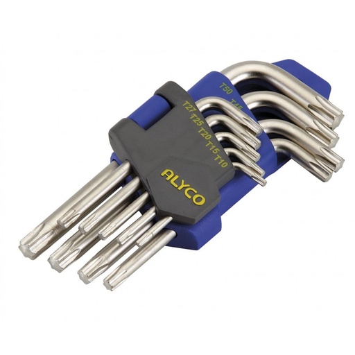 [8421504932703] JUEGO LLAVES TORX 9 PIEZAS 193270 ALYCO