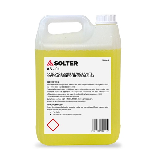 [8427338102145] LIQUIDO REFRIGERANTE ANTORCHAS 5L (10214)