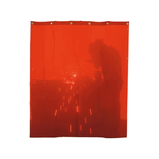 [8427338100769] CORTINA SOLDADURA ROJA 2000X1400 (10078)