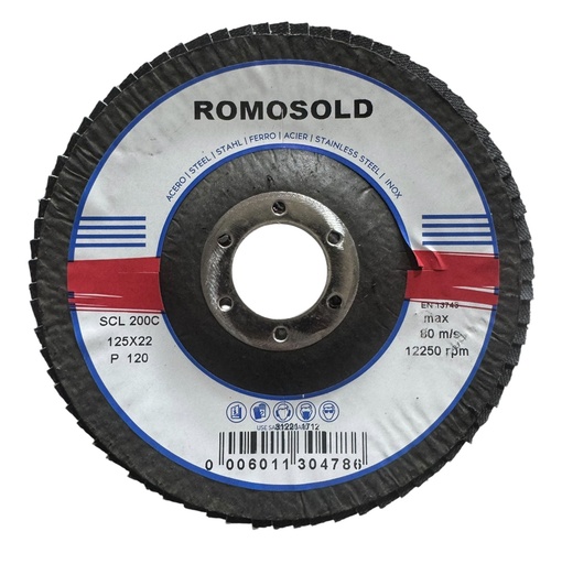 [000601130478] DISCO LÁMINAS ROMOSOLD 125X22 G120