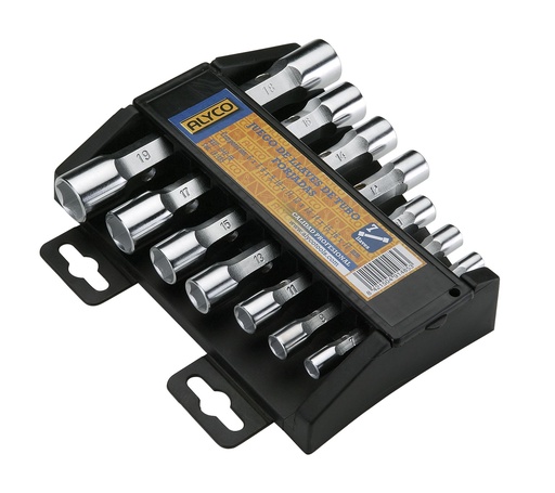 [191485] JUEGO 7 LLAVES TUBO FORJADA S/PLAST ALYCO