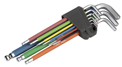 [193145] JUEGO 9 LLAVES ALLEN BOLA MULTICOLOR ALYCO