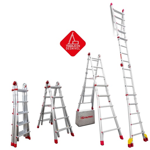 [TELEST4] ESCALERA TELESCOPICA 8+8